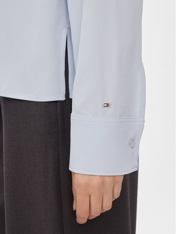 Tommy Hilfiger Tommy Hilfiger Majica WW0WW40529 Svijetloplava Relaxed Fit