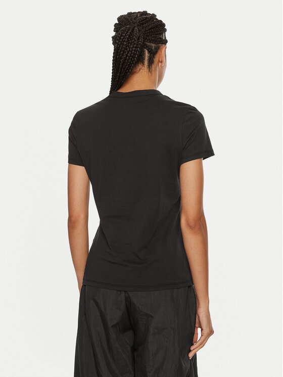 Calvin Klein Calvin Klein Tričko Emb Graphic K20K208061 Čierna Slim Fit