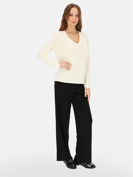 L’AF L’AF Sweter Nomi Kremowy Regular Fit