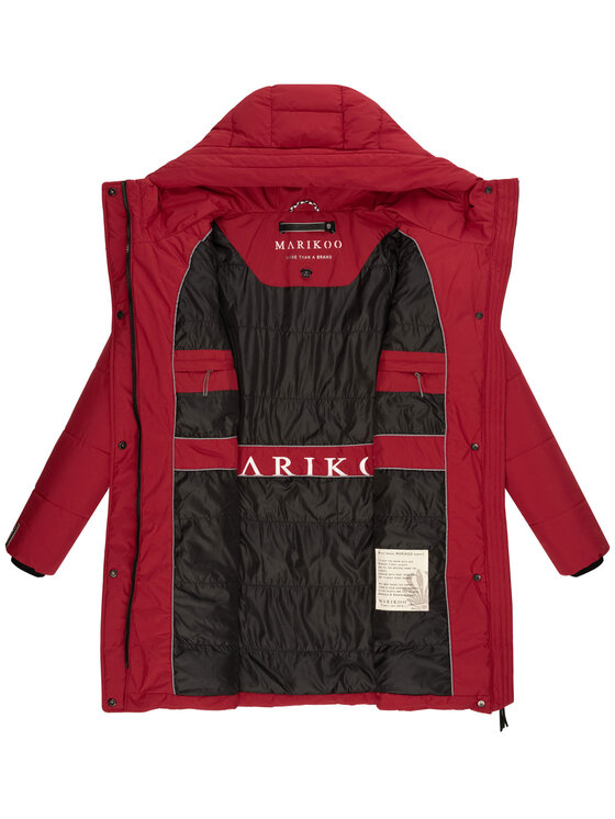 Marikoo Marikoo Kurtka zimowa Karumikoo XVI Czerwony Regular Fit