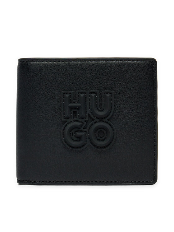 HUGO HUGO Малък мъжки портфейл STK 50536043 Черен