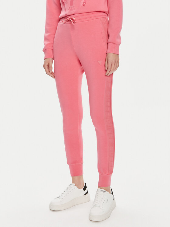 Guess Guess Pantaloni da tuta V2YB18 K7UW2 Rosa Regular Fit