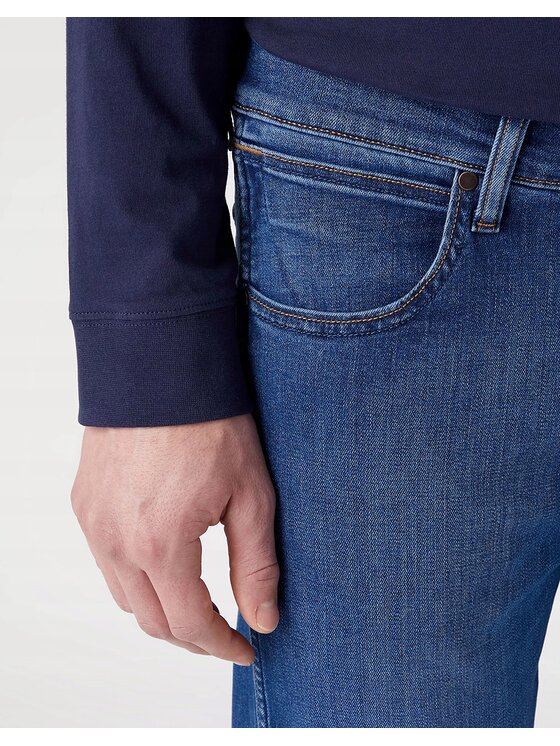 Wrangler Wrangler Jeansy Larston Niebieski Slim Fit