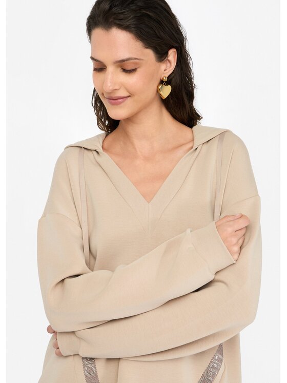 Liu Jo Liu Jo Felpa TF5091J461660906 Beige Regular Fit