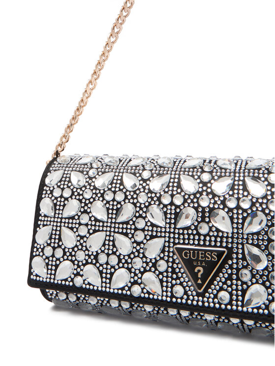 Guess Guess Torebka Elsie Mini HWSC96 50710 Srebrny