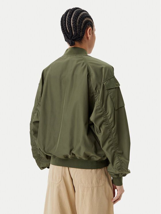 Save The Duck Save The Duck Bomber-jakk D32105W TWIL20 Roheline Oversize