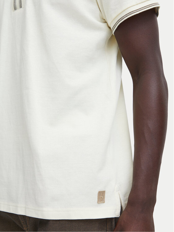 Blend Blend Poloshirt 20716474 Écru Regular Fit