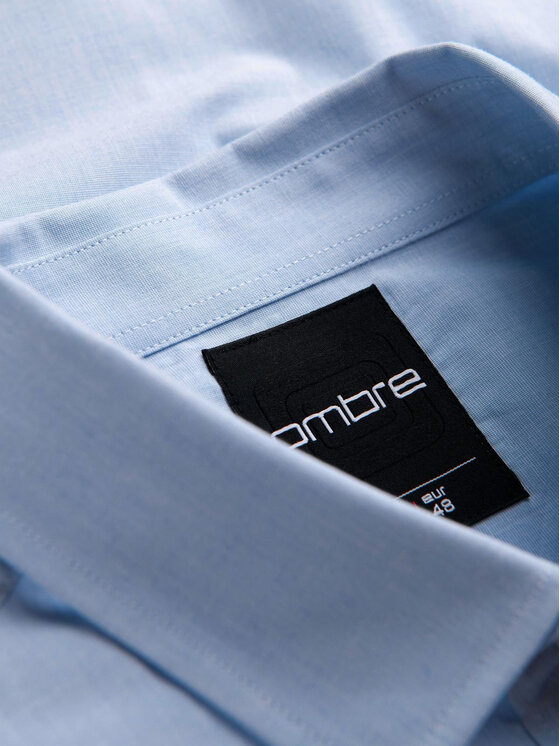 Ombre Ombre Koszula K699 Niebieski Regular Fit