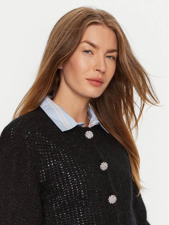 ViCOLO ViCOLO Strickjacke 33013S Schwarz Regular Fit