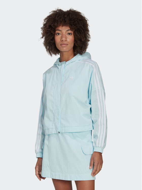 adidas Bluză adicolor Classics HL9305 Albastru celest Relaxed Fit