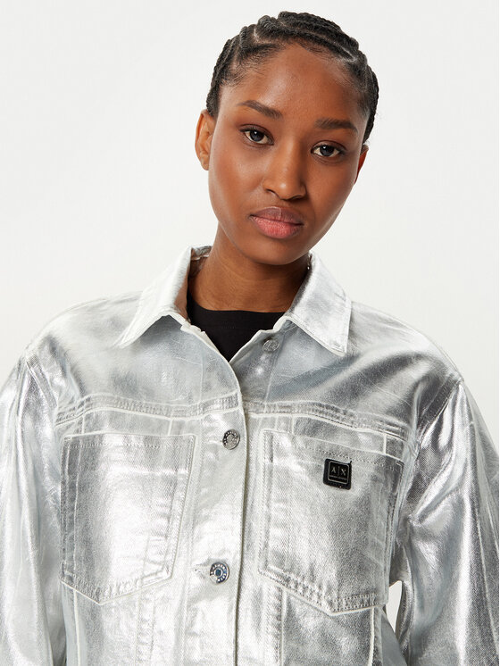 Armani Exchange Armani Exchange Teksajakk XW000098 AF10836 M8047 Hõbedane Regular Fit