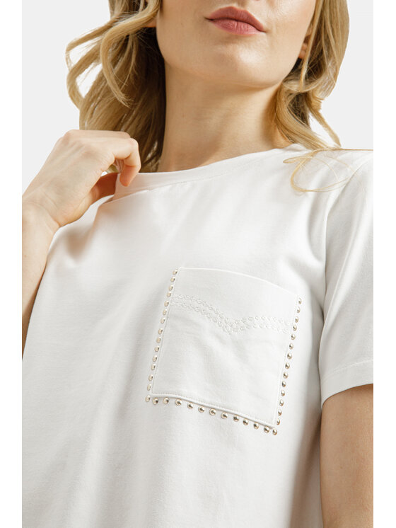 Cross Jeans Cross Jeans T-Shirt 56262-028 Beżowy