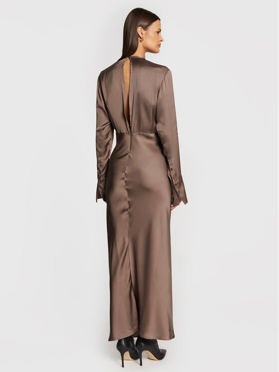 Herskind Herskind Kokteiļkleita Elin 4626370 Brūns Regular Fit