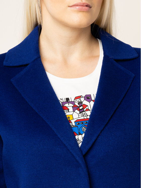 Persona by Marina Rinaldi Persona by Marina Rinaldi Cappotto di lana 1013059 Blu scuro Regular Fit