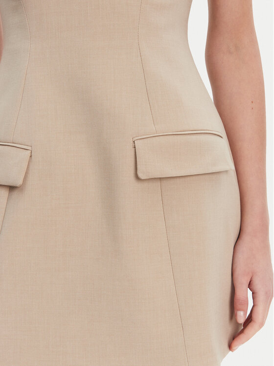 BARDOT BARDOT Abito da cocktail 59806DB Beige Regular Fit