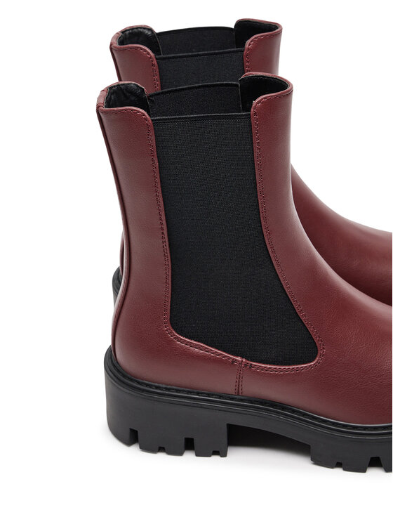 ONLY Shoes ONLY Shoes Gležnjarji Chelsea Onlbetty-1 15272047 Bordo rdeča