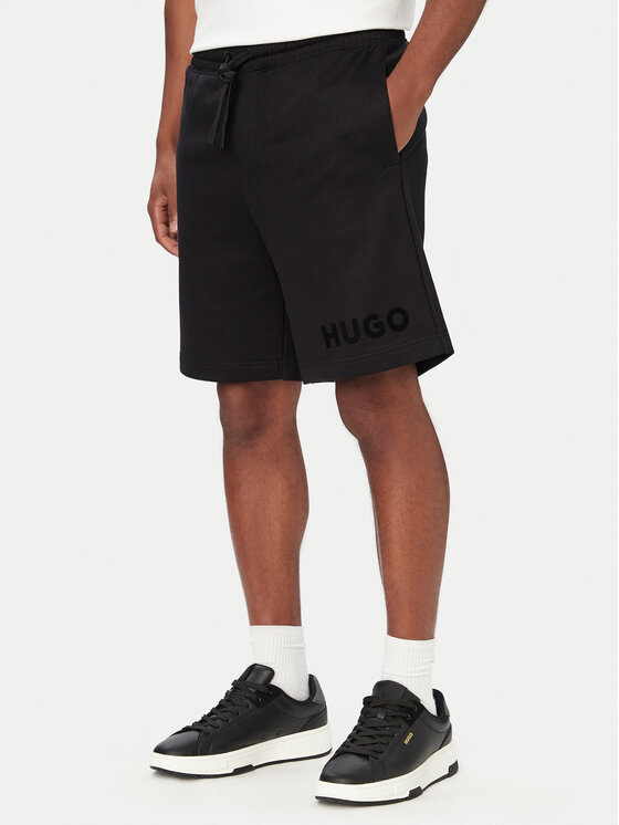 HUGO HUGO Szorty sportowe Dinkoe 50535260 Czarny Relaxed Fit