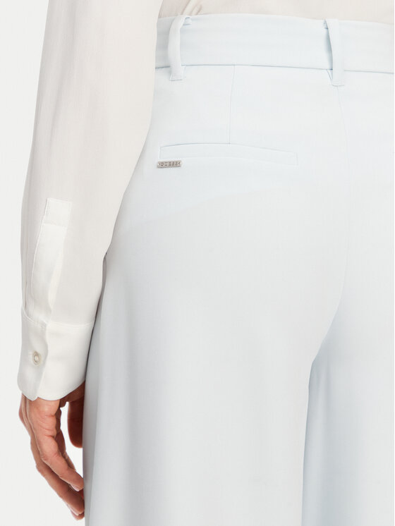 Guess Guess Pantaloni palazzo W5GB02 WH9Y2 Albastru celest Wide Leg