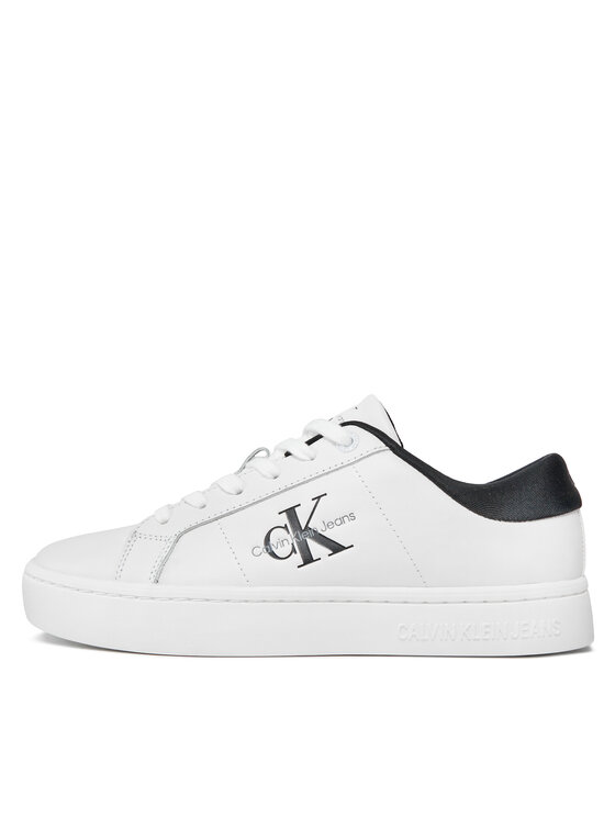 Calvin Klein Jeans Calvin Klein Jeans Sneakersy Classic Cupsole Lowlaceup Lth Wn YW0YW01444 Biały
