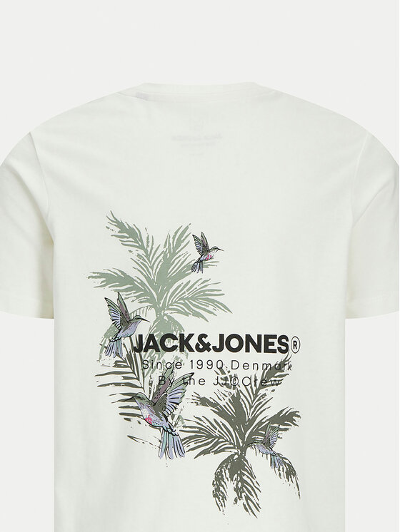Jack&Jones Junior Jack&Jones Junior T-Shirt Hawaii 12269831 Λευκό Regular Fit