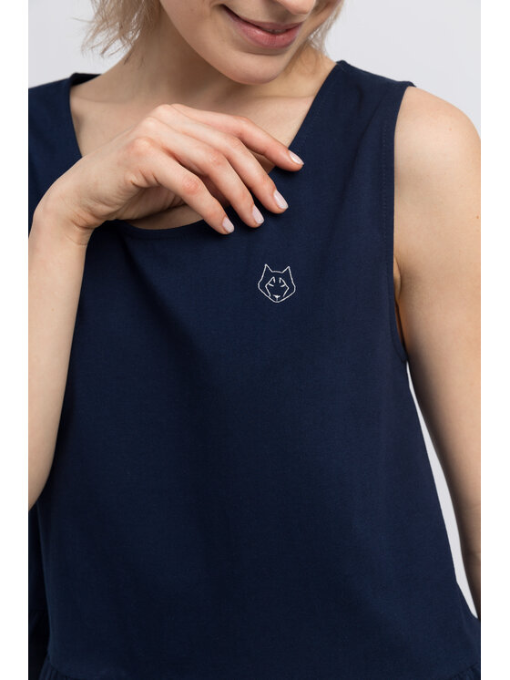 LaLupa LaLupa Koszula nocna LA052 Granatowy Comfortable Fit