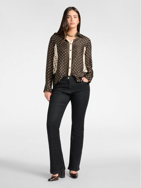 Elena Mirò Elena Mirò Koszula 5034P300403N001 Czarny Regular Fit