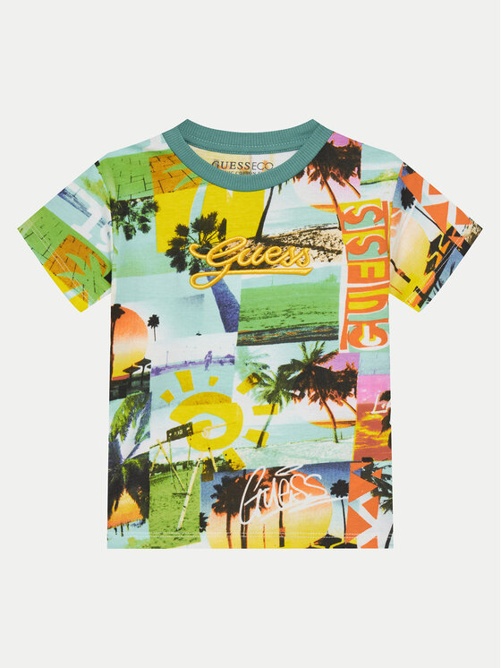 Guess Guess Set T-Shirt und Shorts N5GG11 K8HM4 Bunt Regular Fit