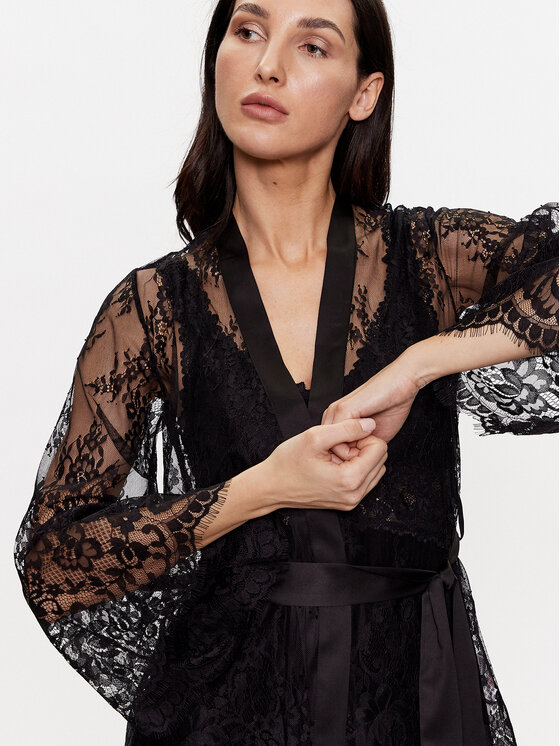 Hunkemöller Hunkemöller Ρόμπα 191636 Μαύρο Regular Fit