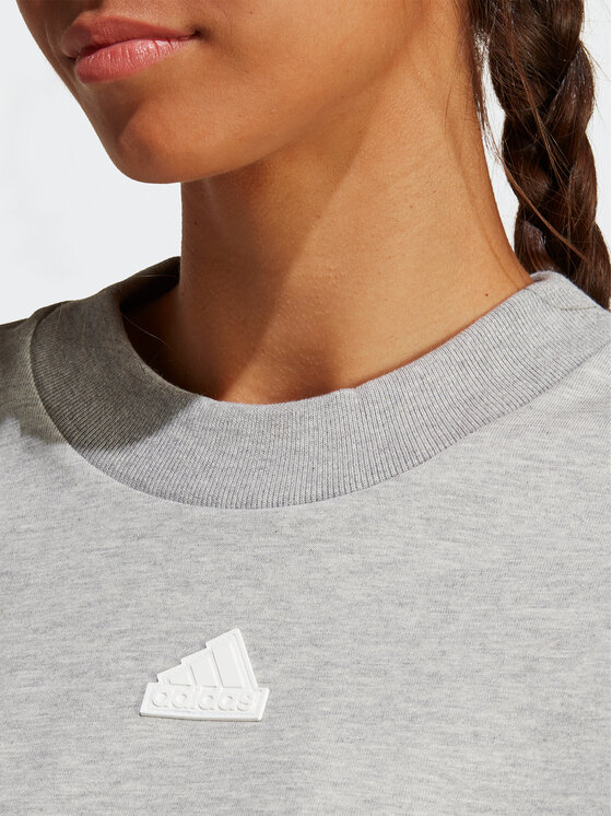 adidas adidas Bluza Future Icons 3-Stripes Sweatshirt IB8496 Szary Loose Fit