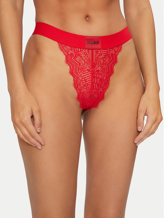 Stringi, rozmiar XL, Czerwone, 50502780