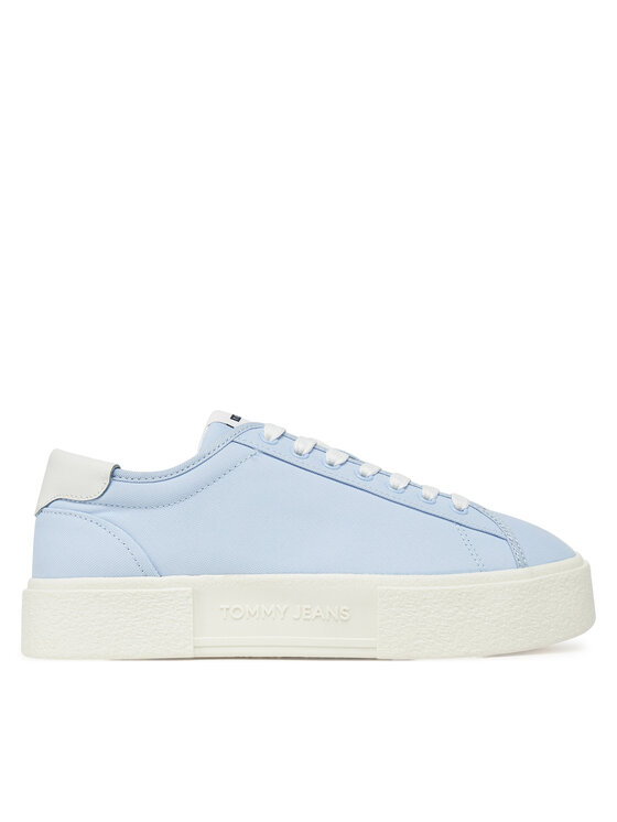 Sneakers Tommy Jeans Tjw Flatform Canvas Sneaker EN0EN02792 Albastru celest