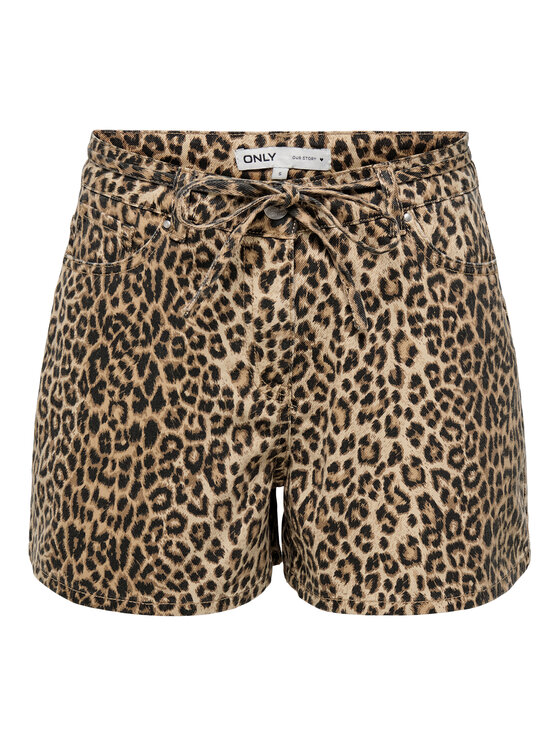 ONLY ONLY Szövet rövidnadrág Naomi 15347131 Barna Regular Fit