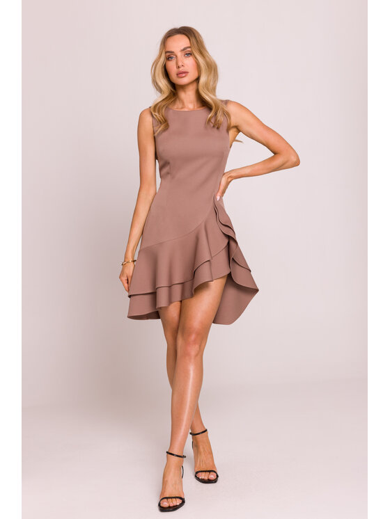 Made of Emotion Made of Emotion Sukienka wieczorowa M850 Brązowy Premium Fit
