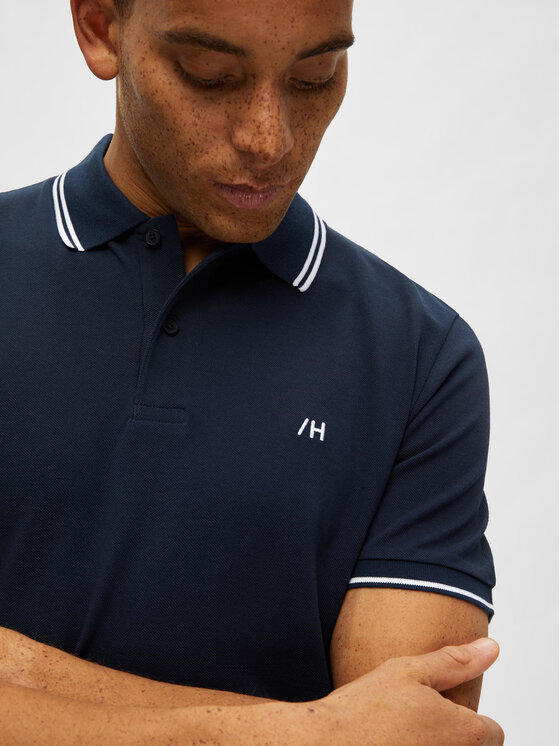 Selected Homme Selected Homme Polo särk 16087840 Tumesinine Regular Fit