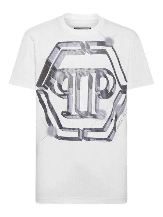 PHILIPP PLEIN PHILIPP PLEIN T-shirt 883 Bianco Regular Fit