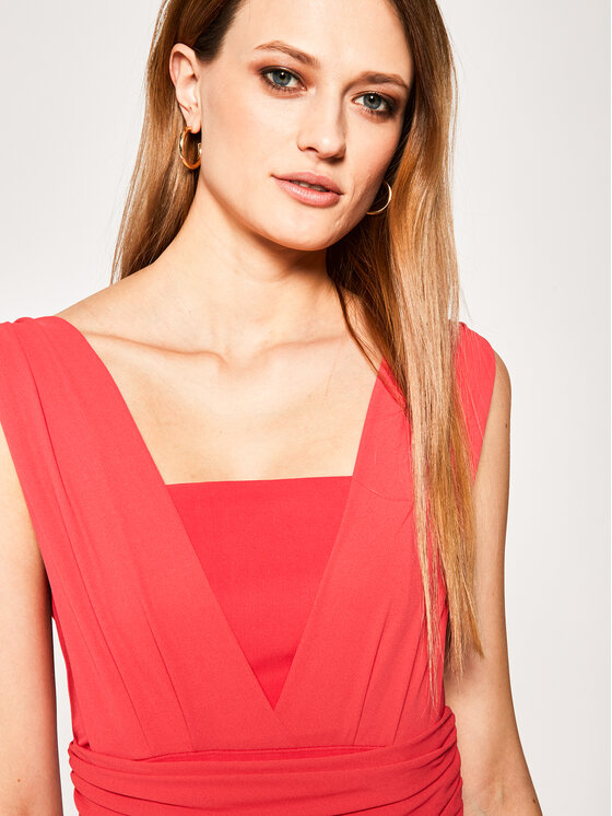 Abito da cocktail IA0196 T1929 Rosso Slim Fit