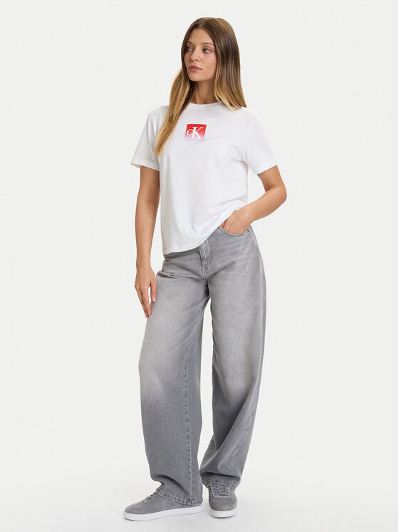 Calvin Klein Jeans Calvin Klein Jeans T-shirt Classic Monogram LV047D874G Bijela Regular Fit