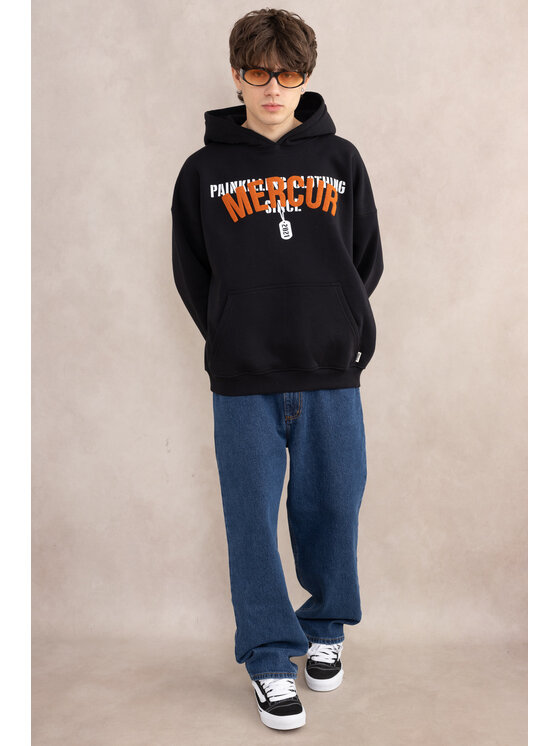 Mercur Mercur Bluza Military Czarny Comfort Fit