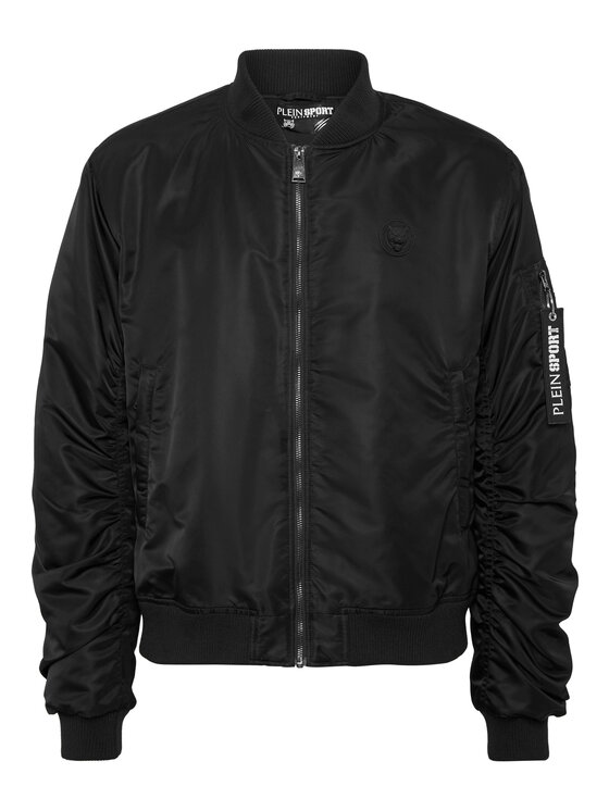 Plein Sport Plein Sport Kurtka bomber 24019 Czarny Regular Fit