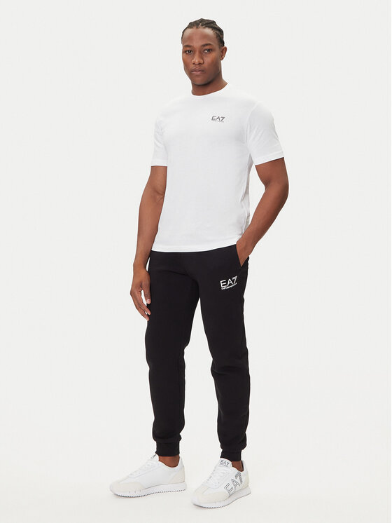 EA7 Emporio Armani EA7 Emporio Armani Majica 7M000567 AF10375 M0003 Bela Regular Fit