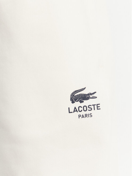 Lacoste Lacoste Pantaloni scurți sport Unisex GH0990 Écru Regular Fit