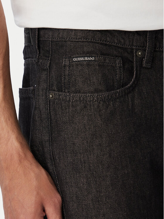 Guess Jeans Guess Jeans Džinsai M5YAB3 D6571 Juoda Regular Fit