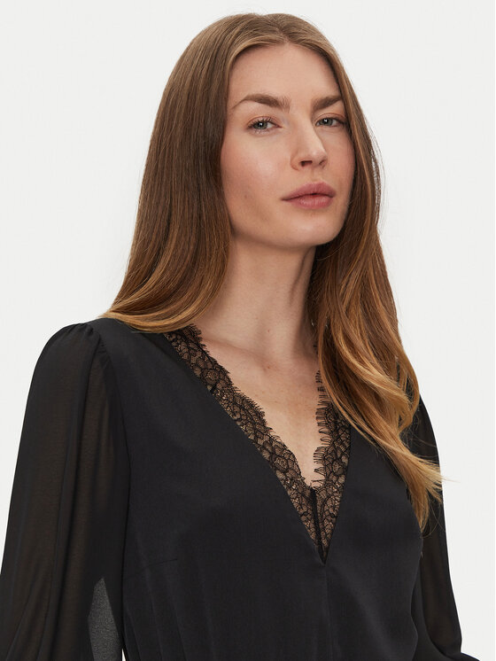 TWINSET TWINSET Sukienka codzienna 251TP2780 Czarny Loose Fit
