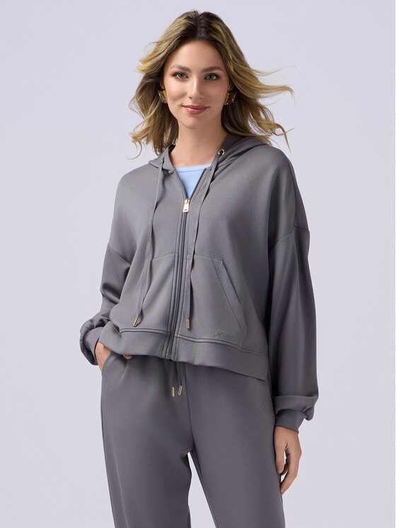 Oltre Oltre Felpa G921J003982N013 Grigio Regular Fit