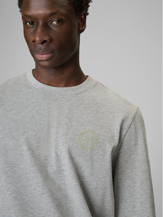 4F 4F Longsleeve FLUID EXPRESSIONS Szary Regular Fit