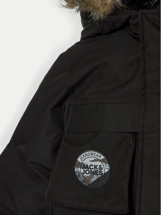 Jack&Jones Junior Jack&Jones Junior Parka Star 12258941 Črna Regular Fit