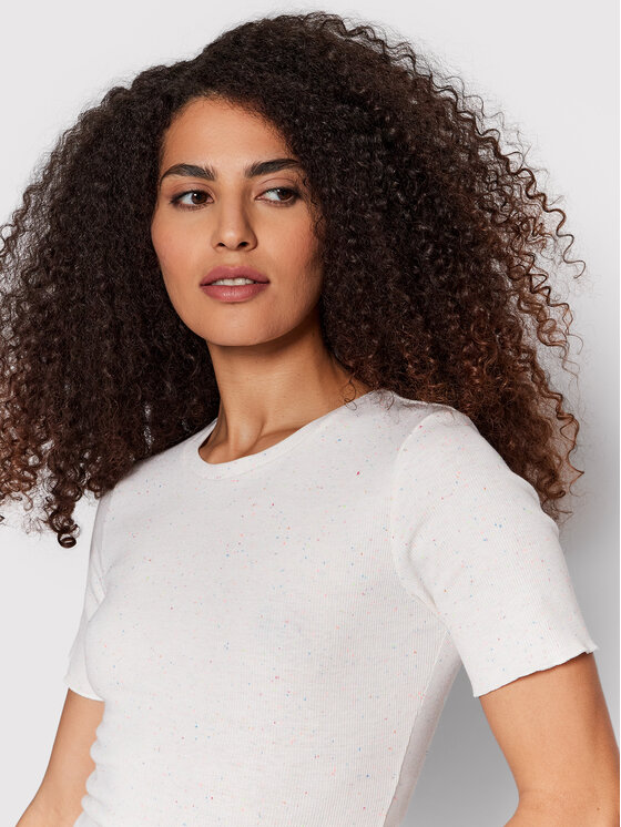 Noisy May Noisy May T-Shirt Tiger 27020068 Μπεζ Regular Fit