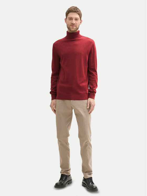 Tom Tailor Tom Tailor Dolčevita 1042456 Crvena Regular Fit