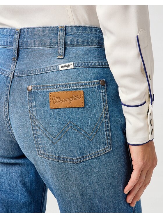 Wrangler Wrangler Jeansy World Wide 661 Niebieski Basic Fit