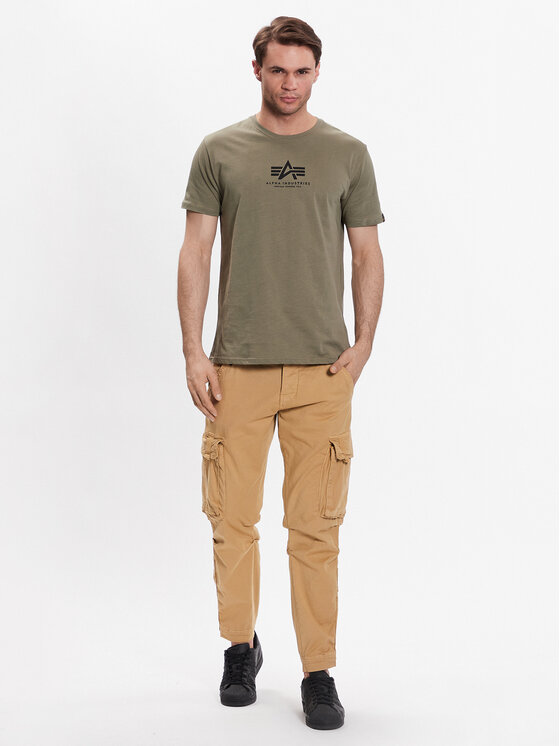 Alpha Industries Alpha Industries T-Shirt Basic 118533 Grün Regular Fit